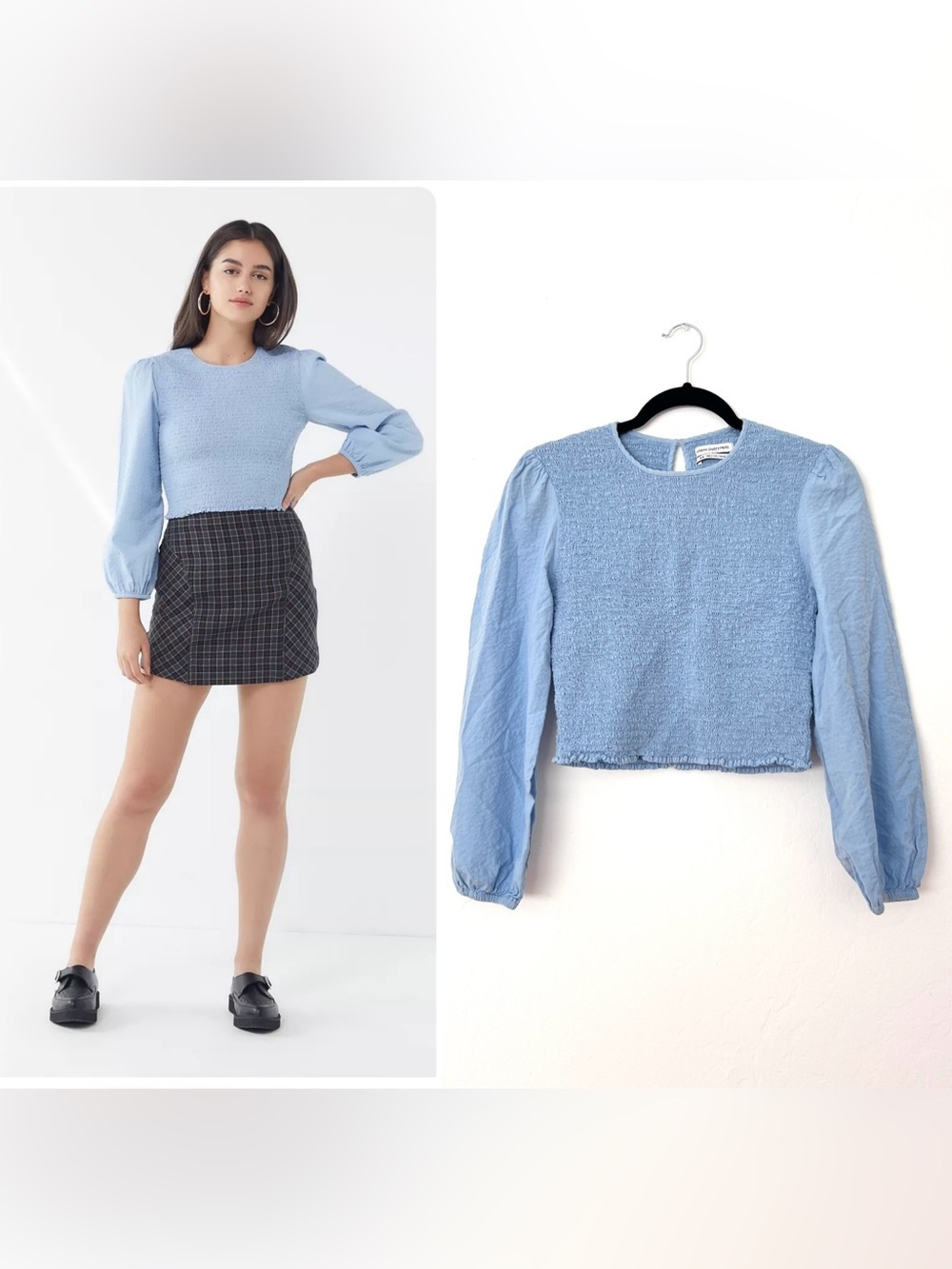 Luca Smocked Long Sleeve Top